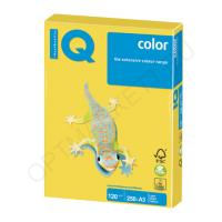 Бумага IQ color БОЛЬШОЙ ФОРМАТ(297х420), А3, 120 г/м, 250 л,интенсив,канареечно-желтая,CY39ш/к 47537