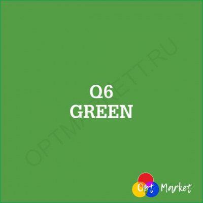 Термотрансферная пленка Q6, ПВХ (Китай) - Зелёная (50см х 1м), 62602