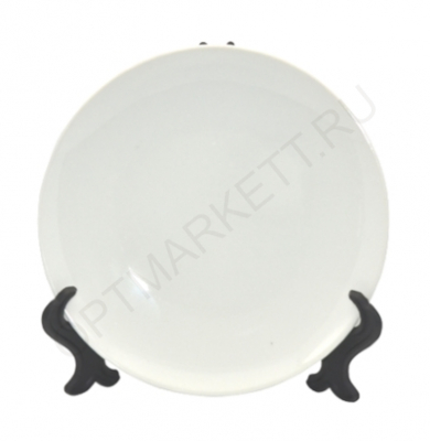 Тарелка фарфоровая 3D круглая 15см для сублимации, в индивидуальной упаковке