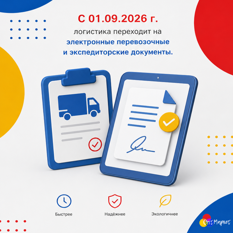 Переход на электронные перевозочные документы (ЭПД) с 1 сентября 2026 года