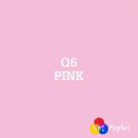Термотрансферная пленка Q6, ПВХ (Китай) - Розовая (50 см х 1 м), 62301