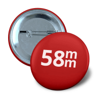 Заготовка ЗАКАТНОГО ЗНАЧКА d 58 мм (металл/булавка), РОССИЯ, уп. 100 шт, (цена за уп.)
