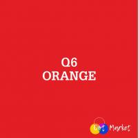 Термотрансферная пленка Q6, ПВХ (Китай) - Оранжевая (50 см х 1 м), 62305